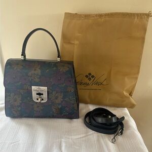 NWOT Patricia Nash Blue Satchel with Timeless Elegance